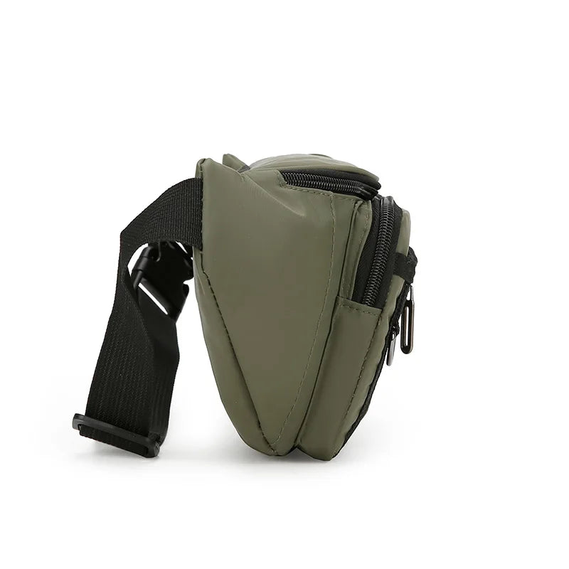 Unisex Multifunctional Waist Packs Large Capacity Waterproof Nylon Business Pack Trendy Crossbody Chest Bag for Travel Work