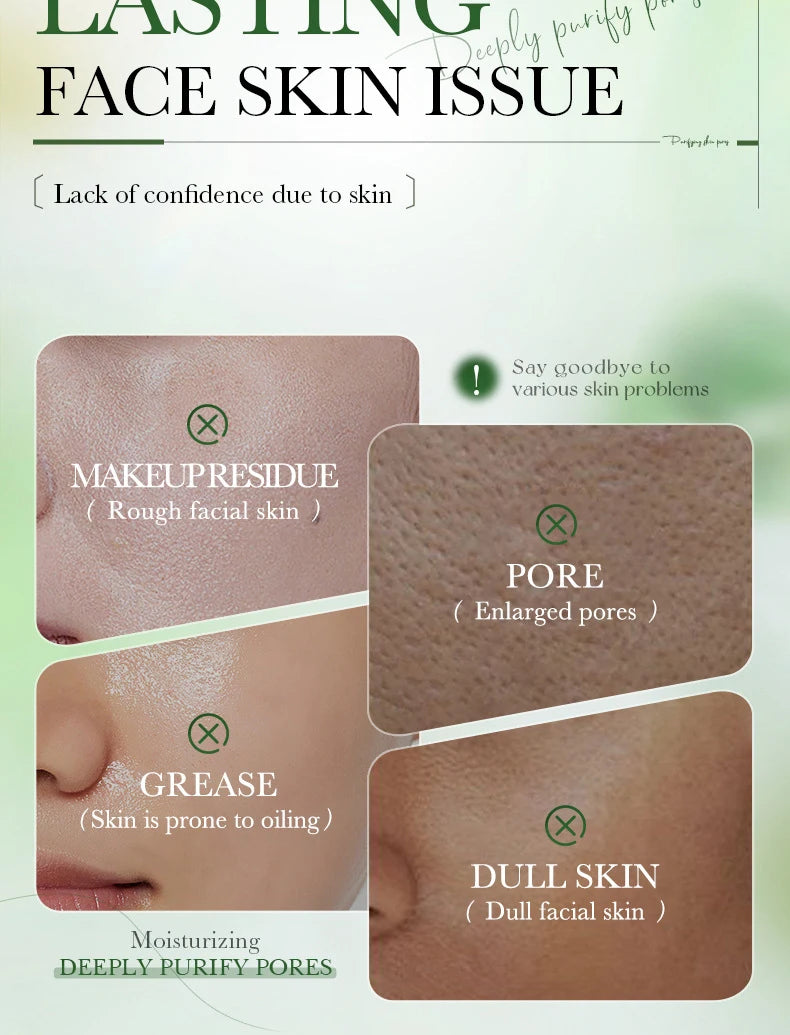 BIOAQUA Centella Asiatica Facial Mousse with Brush Deep Cleansing Pores Remove Cosmetic Residue Oil Control Gentle Face Cleanser