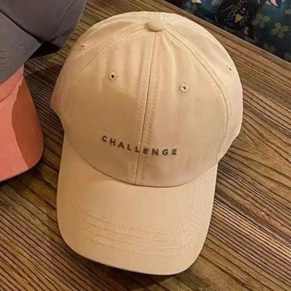 CHALLENGE Baseball Caps for Women Men Spring Summer Letter Embroidery Sun Snapback Visors Cap Casual Hip Hop Dad Hats