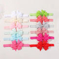 12Pcs/Set Baby Girls Ribbon Hair Bows Elastic Headbands Hair Band Kids Accessories for Infant Newborn Toddler Photo Props Gifts