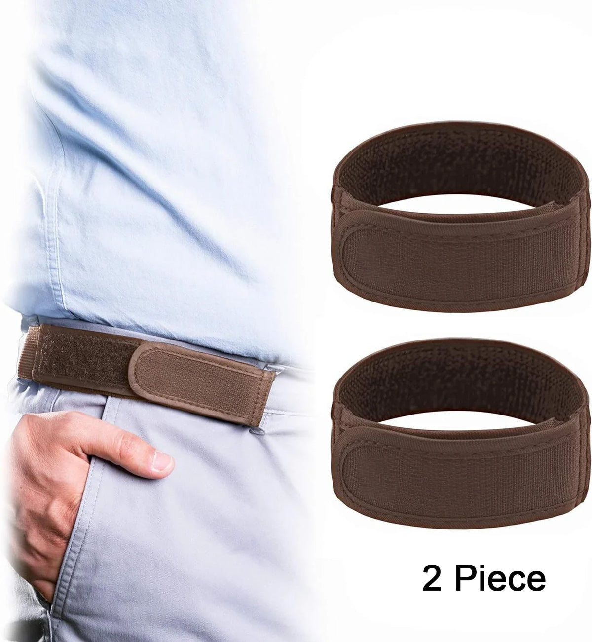 Buckle Free Waist Belts Men's Ultra-soft No Buckle Elastic Belts Fashion Comfortable Stylish Belt Loop Buckle-Free Belt Unisex