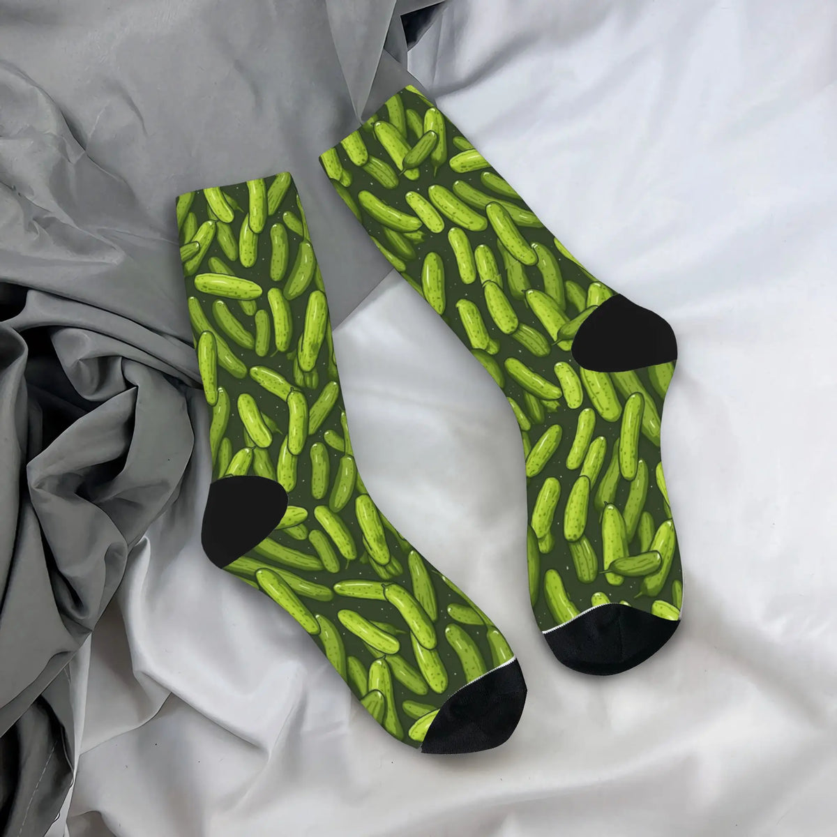 Cucumber Stockings Men  Socks Medium Soft Casual Socks Winter Running Sports Anti Skid Design Socks Gift Idea