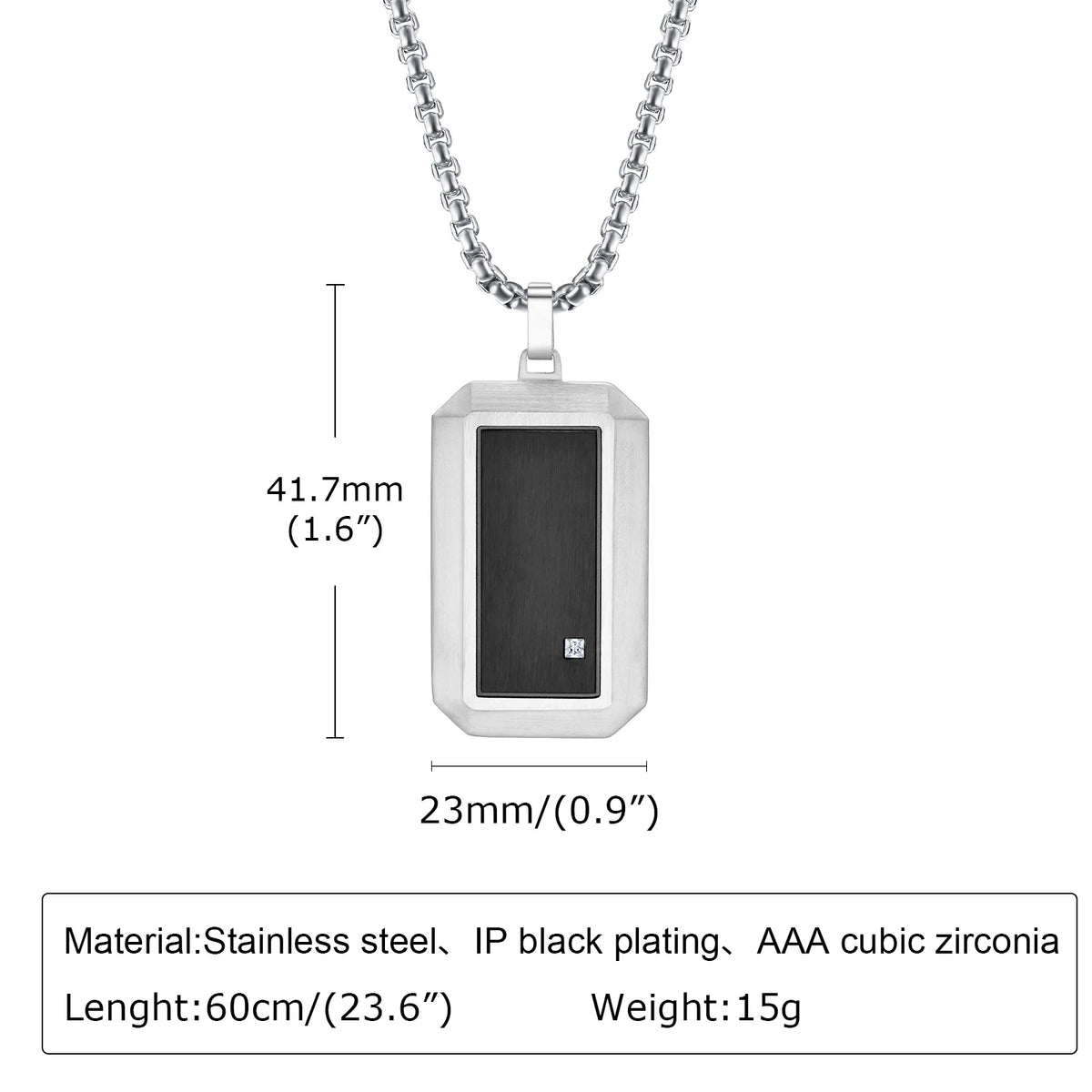 Man Necklace Pendant Dog Tag For Dad Father Papa Husband Stainless Steel Jewelry Boyfriend Father Valentine Day Birthday Gift