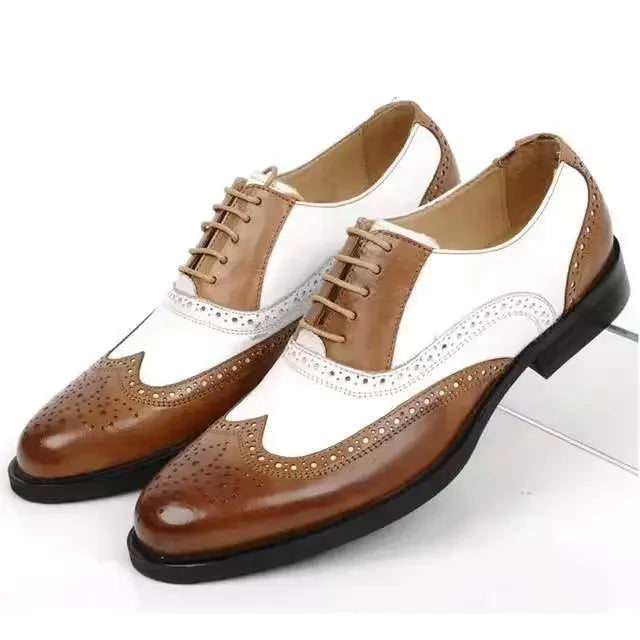 Oxfords Men's Leather Shoes Formal Shoes for Men Brogues Oxfords Male Wedding Party Office Business Shoe Man Zapatos De Hombre