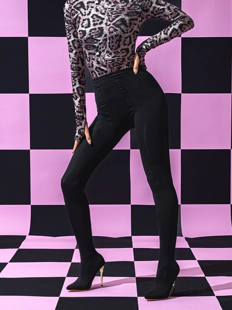 Aneikeh Sexy Stretch Fabric Over The Knee Boots Women Fashion Pantyhos Street Thigh High Shoes Party Nightclub Stripper Heels