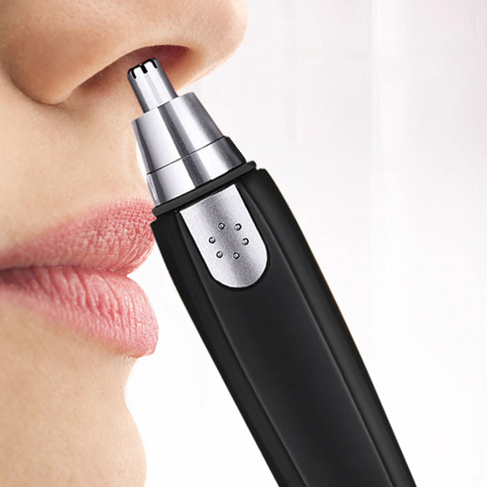 2026 Nose Hair Ear Trimmer, For Men Stainless Steel Manual Washable Portable hair remover Battery-powered(Without battery)