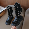 Children Sandals High-top Kids Girls Sandals Baby Sandals High Quality Flat Cut-Outs Beach Sandals