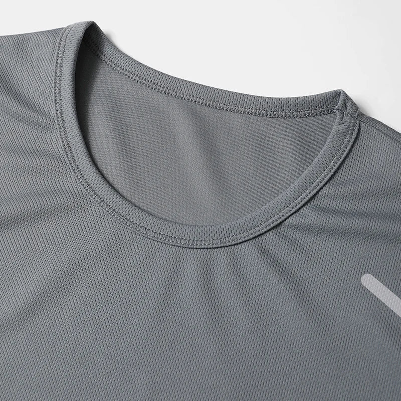 1/4 Uds Camiseta Holgada de Verano para Hombre, Estampada, de Secado Rápido, Manga Corta, Juvenil, Informal, Deportiva, Fitness, Transpirable, para Mediana Edad