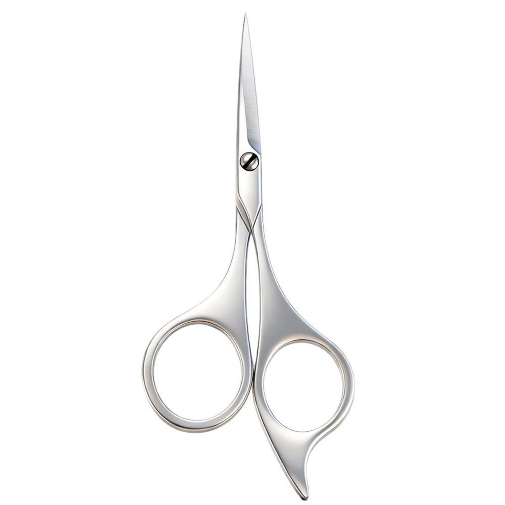 1Pc Eyebrows Scissors Stainless steel Eyelash Facial Hair Nose Hair Scissors Multi-Purpose Hair Trimming Beauty Makeup Scissors