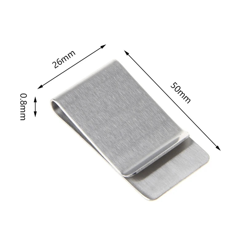 New Fashion Men's Pocket Money Clip Dollar Metal Clamp Card Clips Card Purses Women Metal Clamp For Money Cash Holder