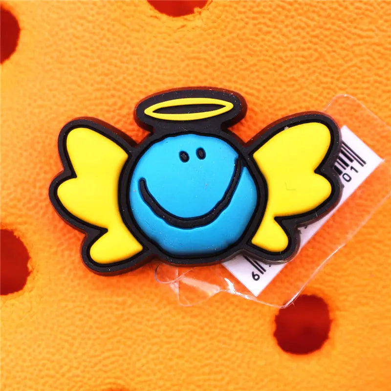 Einzelverkauf 1 Stück PVC-Schuh-Charms Süßer Hase Babyflasche Sieb Schuhzubehör Clips Schuhschnallen Dekorationen passend für Kinder Weihnachten