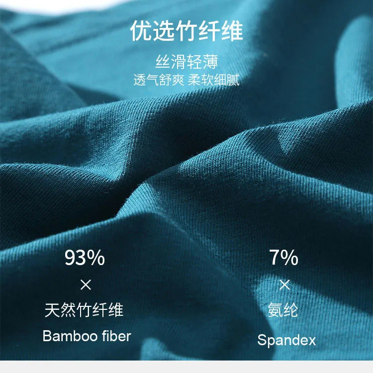 4pcs Mens Boxers Bamboo Fiber Men's Panties Sexy Boxer Shorts Breathable Soft Underwear for Men Underpants Plus Size M to 7XL