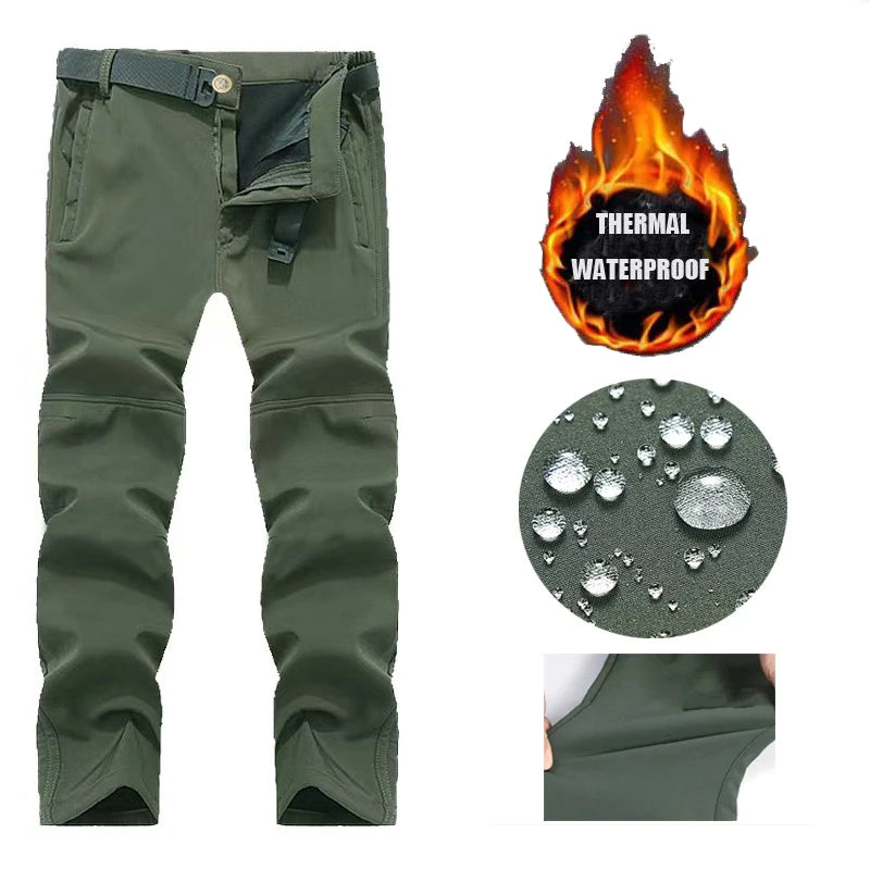 Men Autumn Winter Tactical Military Tracksuit Set Softshell Jackets Casual Fleece Cargo Pants Hiking Camping Climbing Trousers