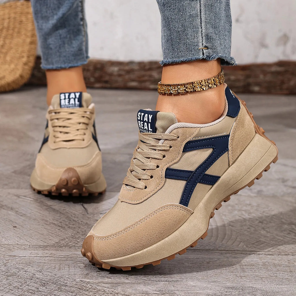 2025 New Women Sneakers Leisure Running Leather Shoes Fashion Designer Sneakers Women Luxury Platform Sports Shoes for Women