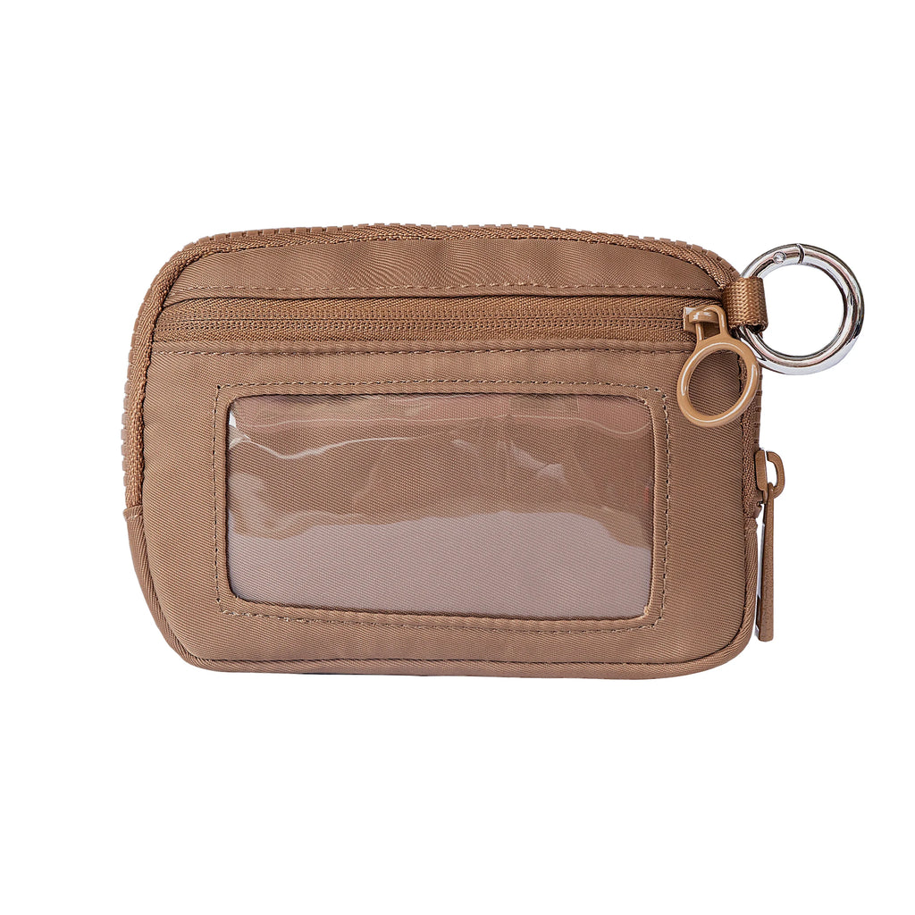 Women Cute Small Pouch Mini Wallet with Clear ID Window, Makeup Cosmetic Bag,Card Holder Bag for Purse,Toiletry Zipper Pouch
