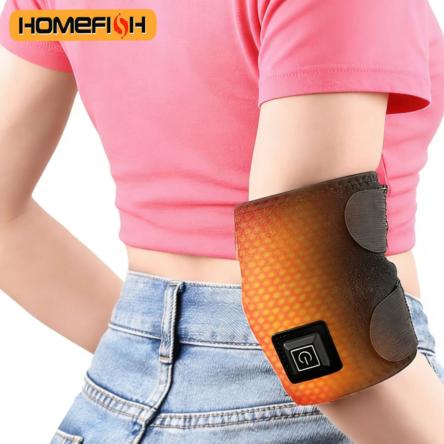 1PC Electric Heated Massage Knee Support - 3-Temperature Control, Universal Elbow & Shoulder Warm Wrap