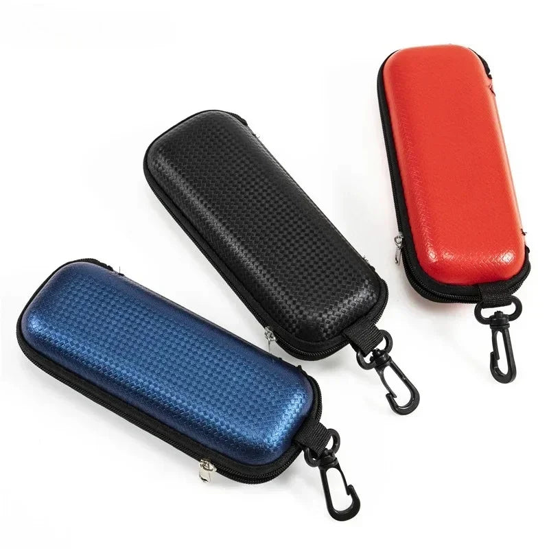 Portable EVA Hard Shell Sunglasses Case, Shockproof Protective Eyeglass Storage Box with Zipper