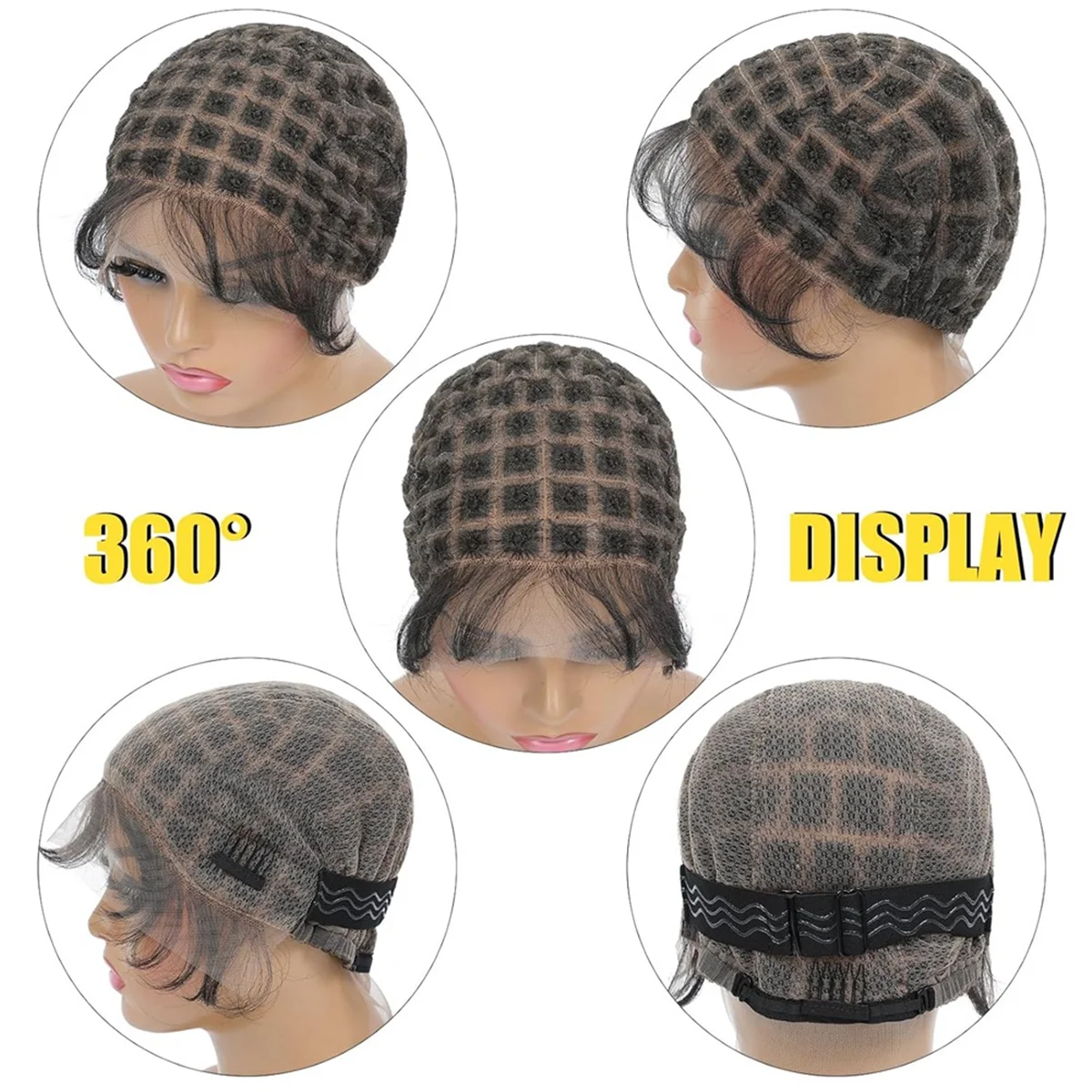 HOT Braided Wig Cap -Double Full Lace Crochet Wig Cap with Baby Hair - Breathable Lace Cap for Black Women Glueless Braided