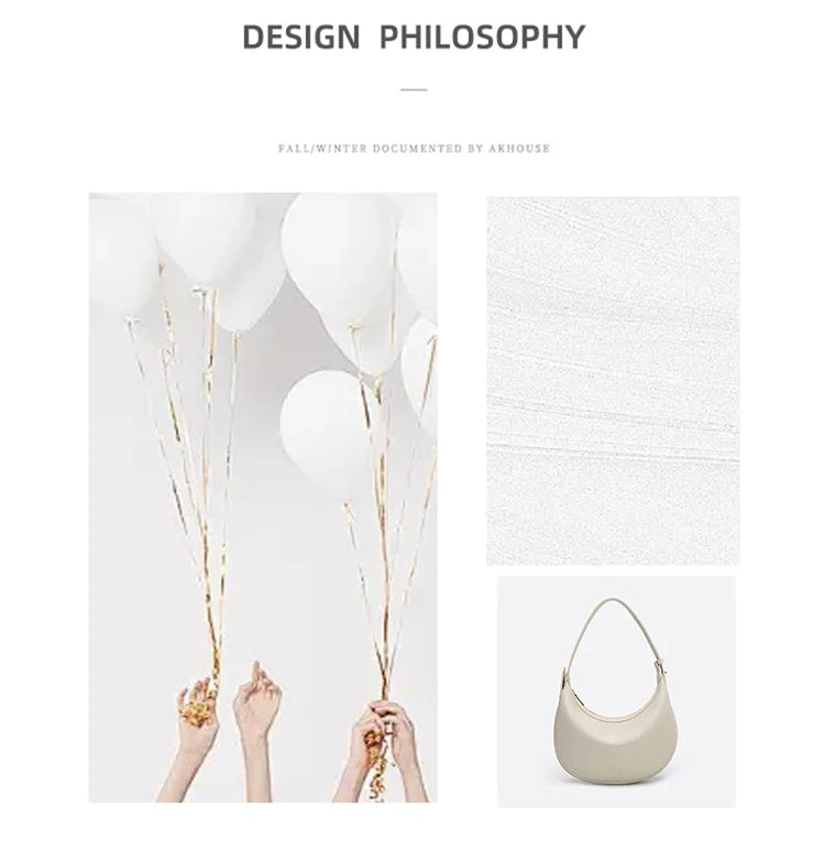 FOXER Brand PU Leather Women's Shoulder Bag Fashion Female Underarm Hobo Bag Crescent Half-moon Bag Travel Small Crossbody Bag