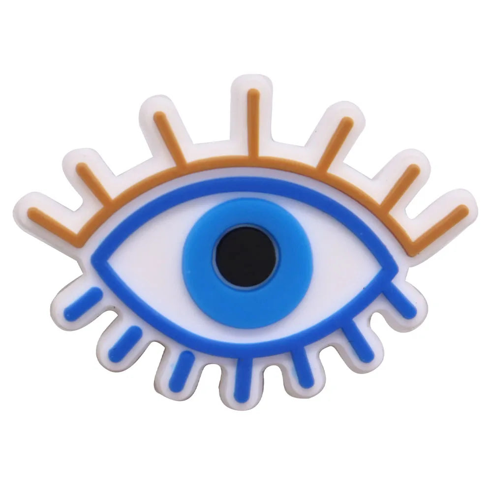 Eyeball Shoe Charms for Crocs Accessories Men Women Colorful Evil Hand Fashion Garden Sandals Buckle Decorations Pins Kids Shoes