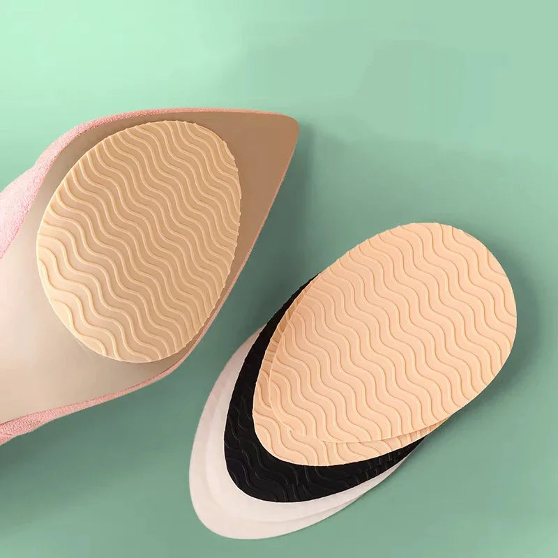 2-8pcs Women's Silicone Forefoot High Heel Stickers Self-Adhesive Non-Slip Rubber Shoes Mat Bottom Sheet Soles Paddings