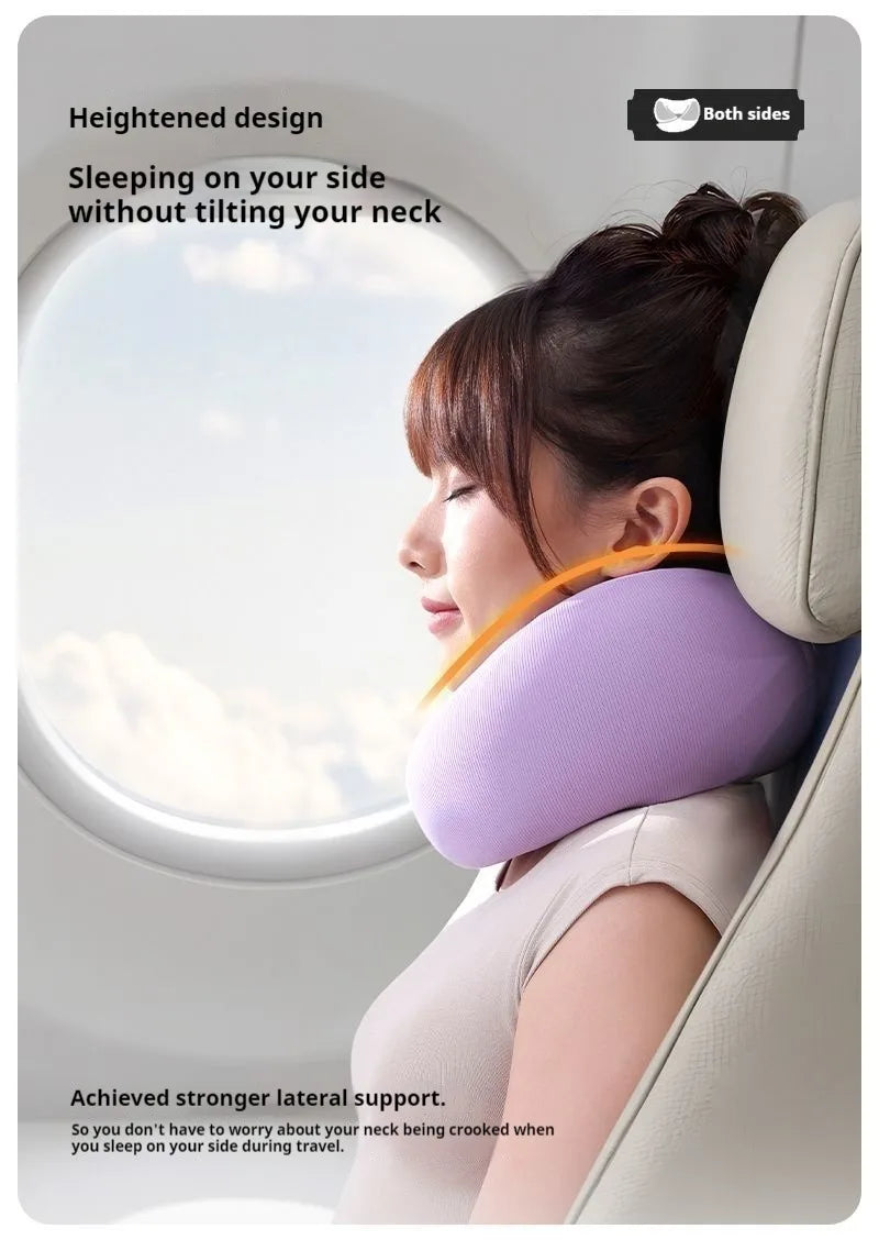 Travel Neck Pillow Memory Foam U-shaped Pillow Portable Adjustable Soft Neck Support Noon Break Sleep Pillows