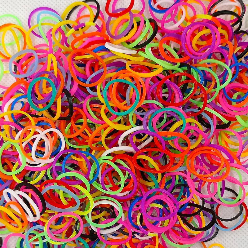 200pcs New DIY Loom Rubber Bands Bracelet For Hair Gift Pet Hair Woven Rubber Band High Elasticity Dog Cat Hair Accessories