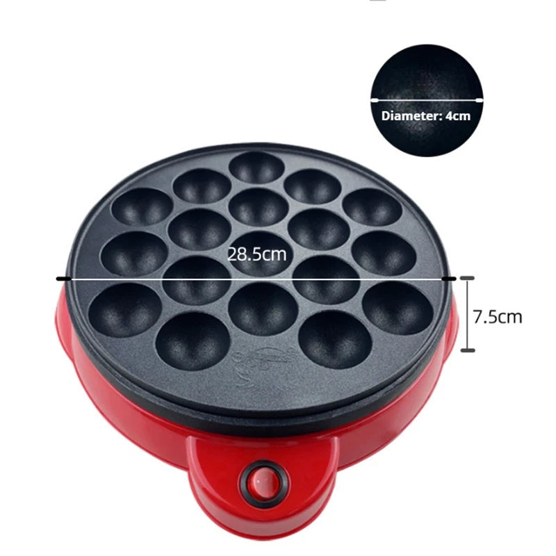 220V Chibi Maruko Baking Machine Household Electric Takoyaki Maker Octopus Balls Grill Pan Professional Cooking Tools