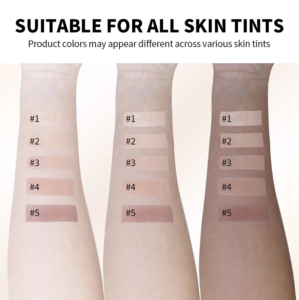 Lakerain Triangular Color-changing Foundation Stick With Brush Smooth Matte Natural Concealer Invisible Pore Foundation Cream