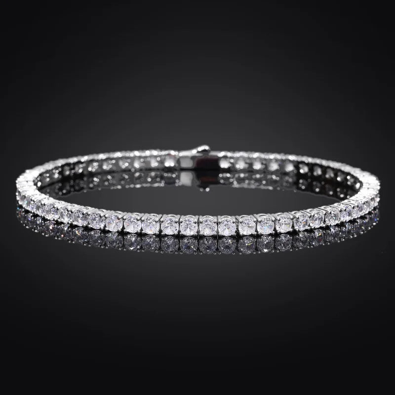 Factory Price D VVS1 Moissanite Tennis Bracelet Full Diamond GRA 925 Silver Plated 18k Fashion Personality Exquisite Jewelry