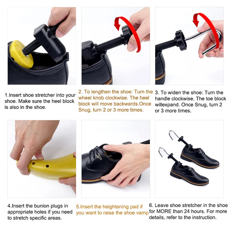 1 Piece Shoe Stretcher Shoe Trees Adjustable Length Width for Men and Women