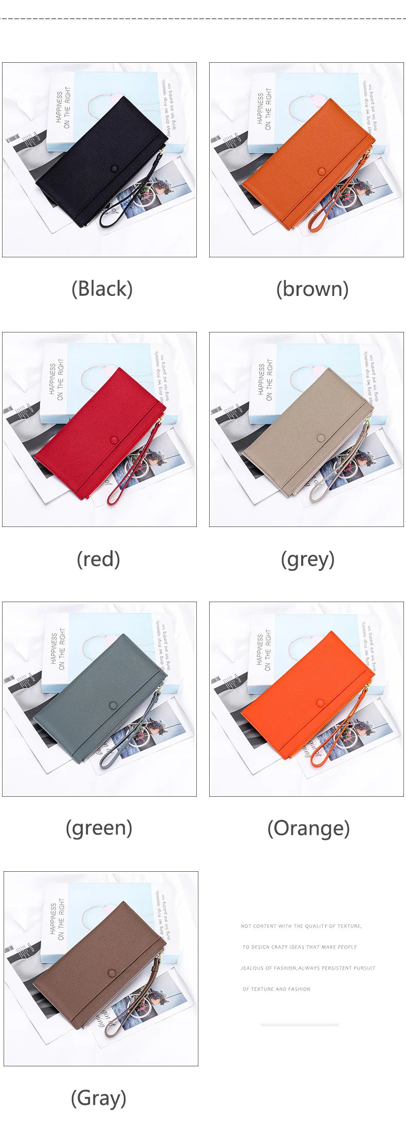 Genuine Leather Women Long Wallet Female Wallets Ladies Clutch Cow Leather Coin Purse Credit Card Holder Wrist phone purse