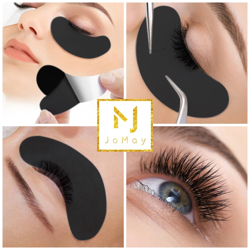 50 Paar fusselfreie Unter-Augen-Gel-Pads, feuchtigkeitsspendende Augen-Papier-Patches, Wimpernverlängerung, Augen-Spitzen-Aufkleber-Wraps, UV-Pads, Make-up-Werkzeug