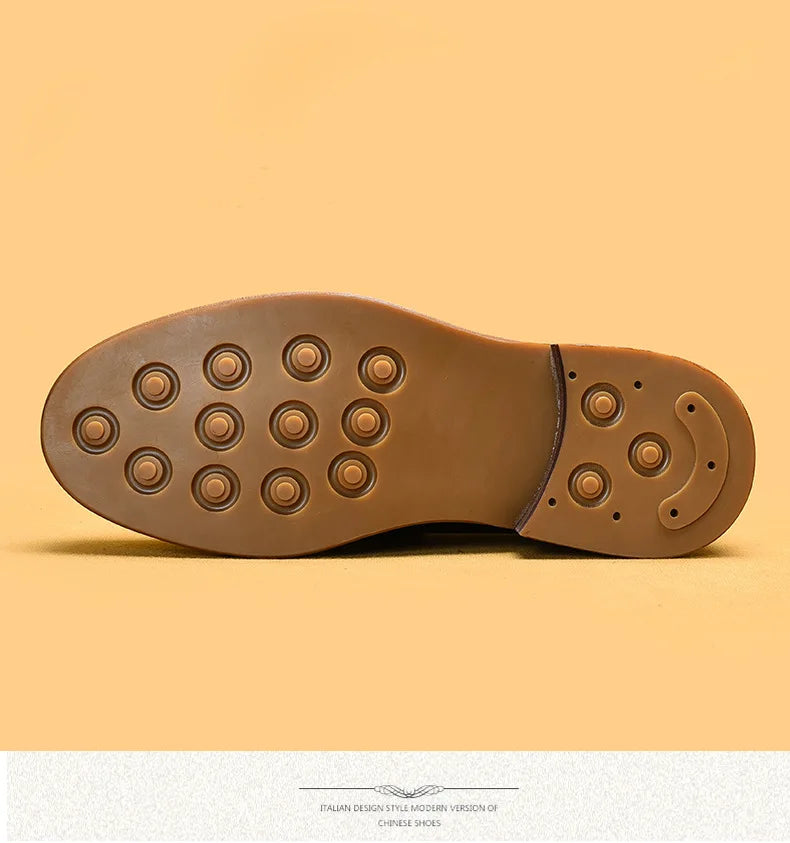 Luxury Slip on Dress Shoes Men Genuine Leather Italian Loafer Shoes for Men Black Brown Brand Formal Oxford Men Casual Shoes