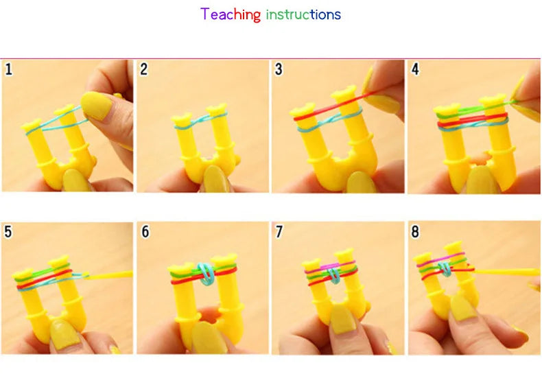 200pcs New DIY Loom Rubber Bands Bracelet For Hair Gift Pet Hair Woven Rubber Band High Elasticity Dog Cat Hair Accessories