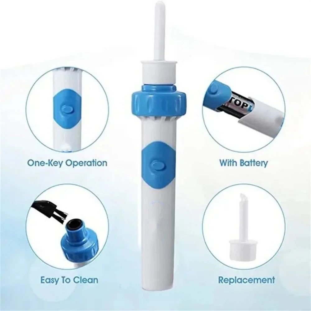 2026 New 1pc Portable Automatic Earwax Removal Kits Electric Earwax Vacuum Suction Electric Kit Remover Ear Cleaning Earspoon
