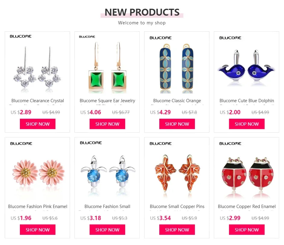 Blucome Vintage Stud Earrings For Women Girls French Hooks Max Brincos Ouro Joias Full Crystal Turkish Jewelry Retro Pendientes