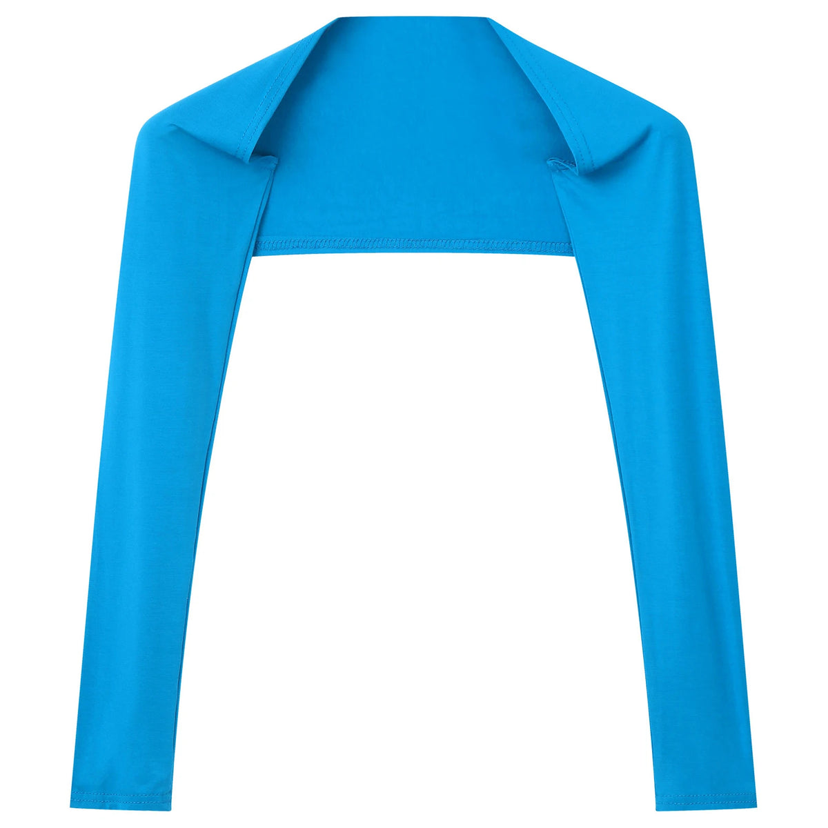 Men Open Front Half Crop Top Solid Long Sleeve Cardigan Bolero Shrug Tops Muscle Arm Sleeves Workout Sports Gym Tops Clubwear