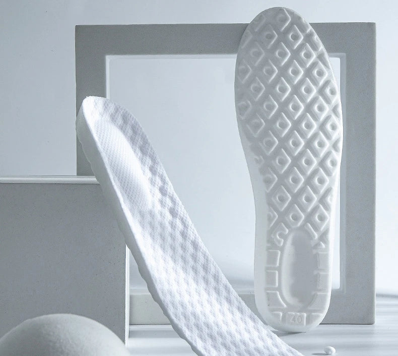 Latex Memory Foam Insoles for Sports Soft Foot Support Shoe Pads High Elastic Orthopedic Sport Insole Feet Care Insert Cushion