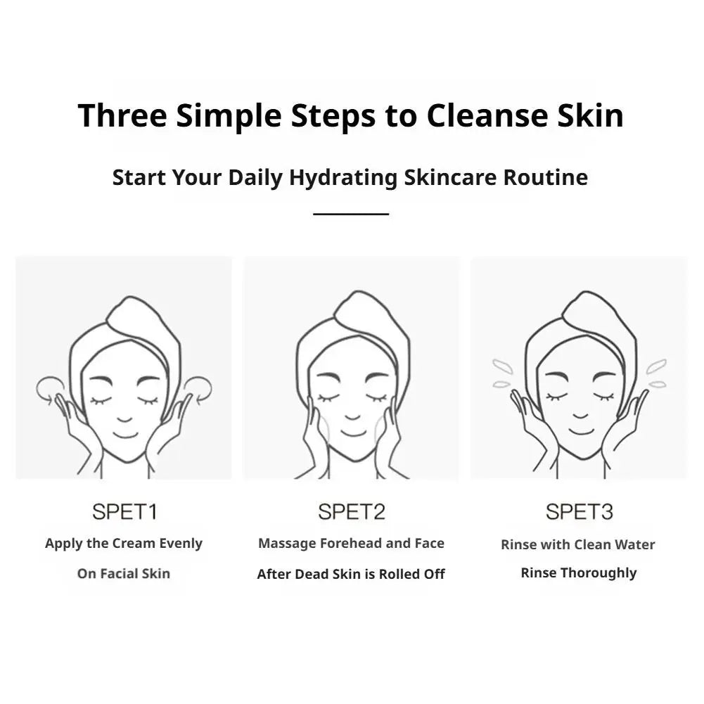 Fruit Acid Peeling Gel Facial Cleansing Exfoliating Peeling Scrub Cream Deep Clean Moisturizing Blackhead Removal Face Cleanser