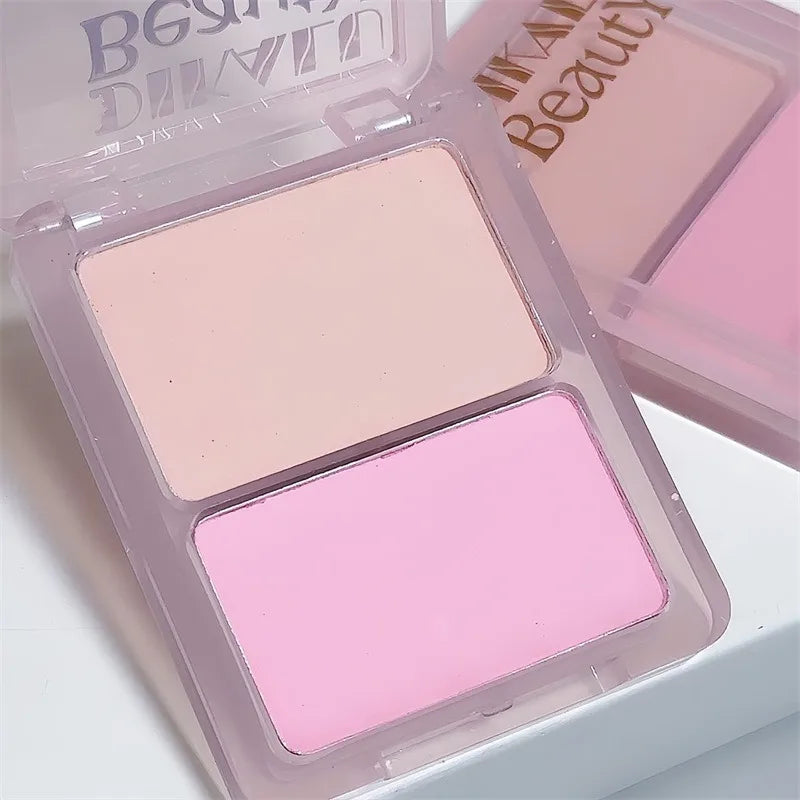 Two-tone Highlight Shading Powder Contour Palette Natural Matte Brighten Skin Blusher Bronzers Shaping Face Nose Shadow Makeup