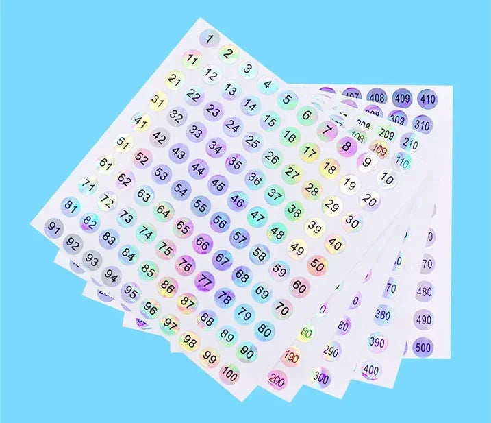 1Pcs Nail Polish Number Sticker Label Color Gel Varnish Glue Bottle Lipstick Nails Tips Display Mark Numbering Manicure Tool