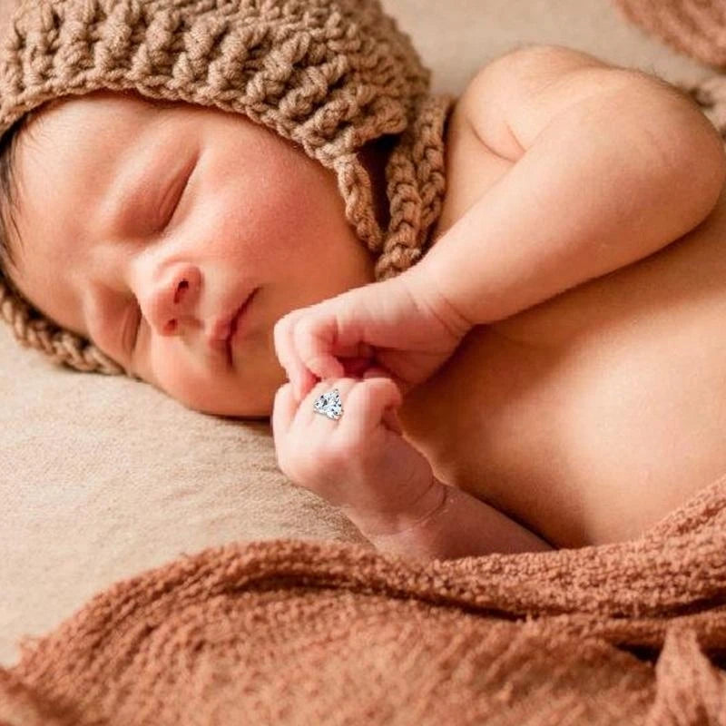 1PcSafe Lightweight Heart-shaped Rings for Newborn Photography Photoshoots Props