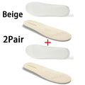 Leather latex insole men's shock-absorbing sports insoles breathable and comfortable anti-odor Shoe Pads 1Pair/2Pair