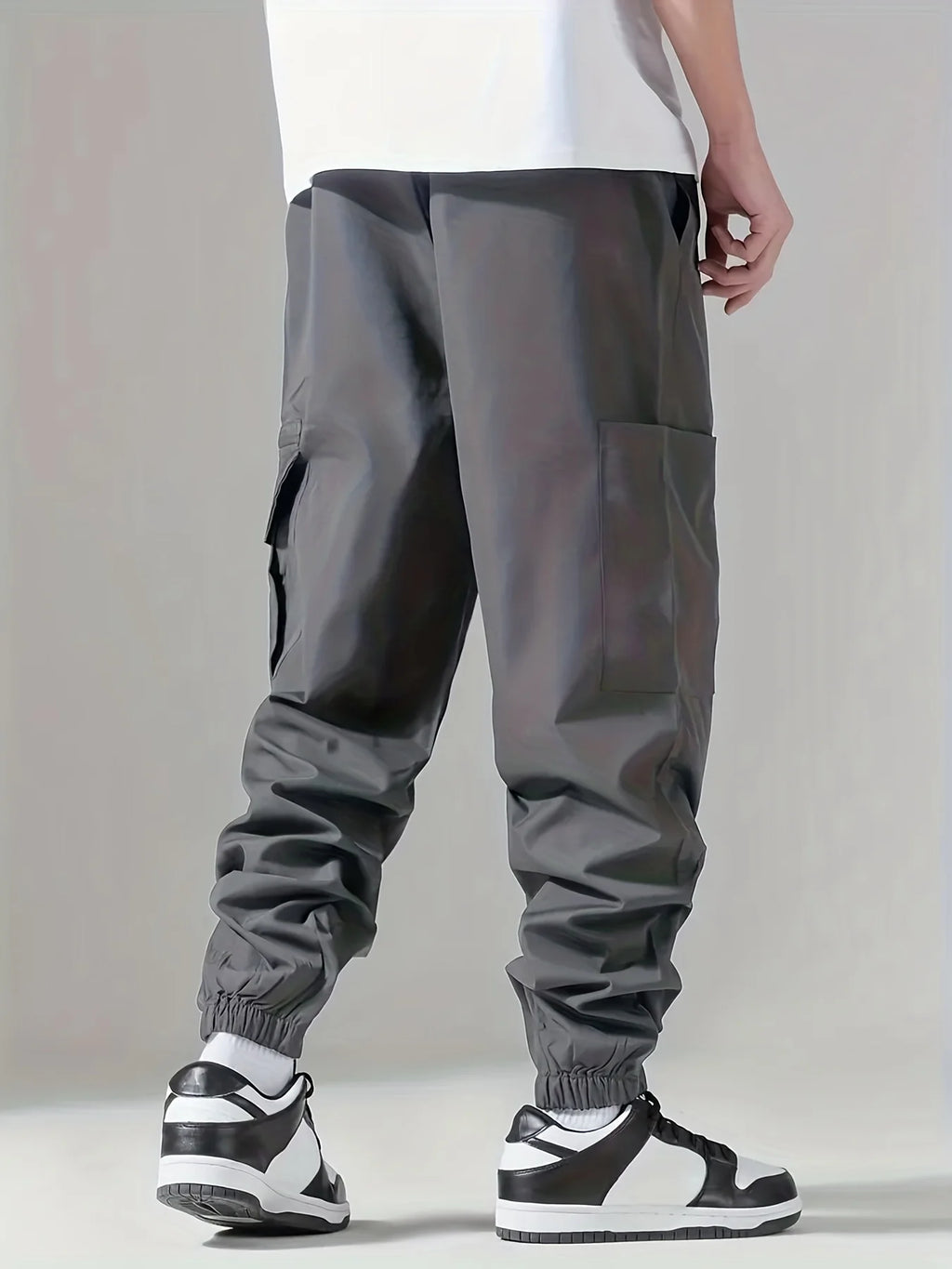 Men's Cargo Pants, Thin Trousers, Comfortable and Breathable, Outdoor Casual, Wearable, Running, Cycling, Multi-pocket 004