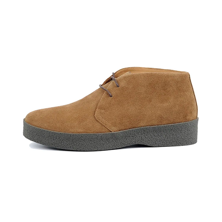 Careaymade-British Vintage 100% Genuine Leather Casual Shoes Lace-up Retro Business Thickness cow suede Workwear Men's Shoes