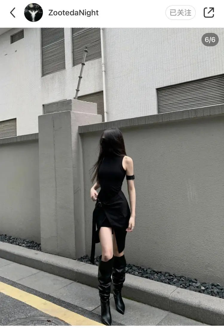 Party Modern Ladies Knee High Boots Pointed Toe Fashion Pleated Western Women Long Boots Shoes Female Pumps Heels Shoes