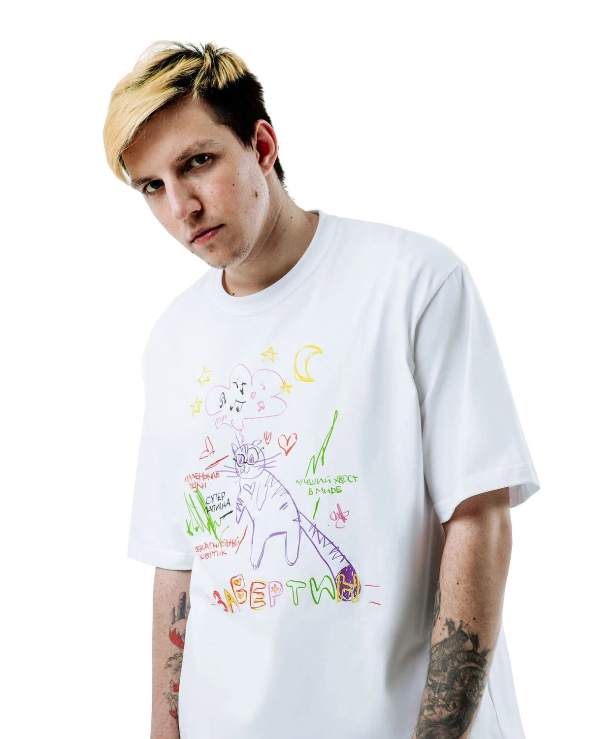 Streetwear Men's Clothing Cotton Cat Graphic Print Korean Fashion Harajuku Goth Y2k Hip Hop Short Sleeve Top Tee Oversize Tshirt