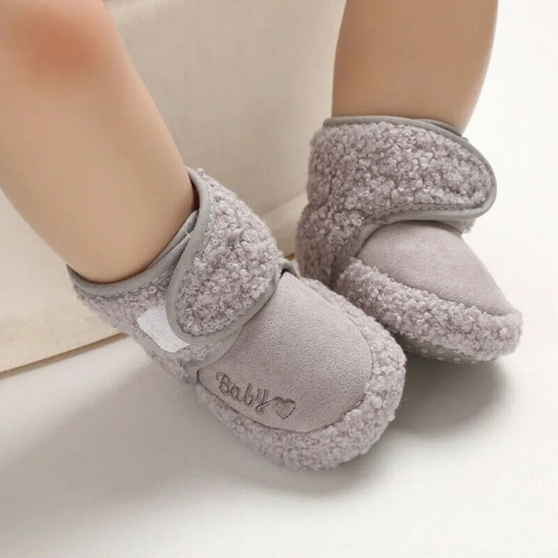 Warm Infant Toddler Crib Snow Boots Soft Comfortable Infant Girls Boys Anti-Slip Socks Slipper Newborn Baby Shoes