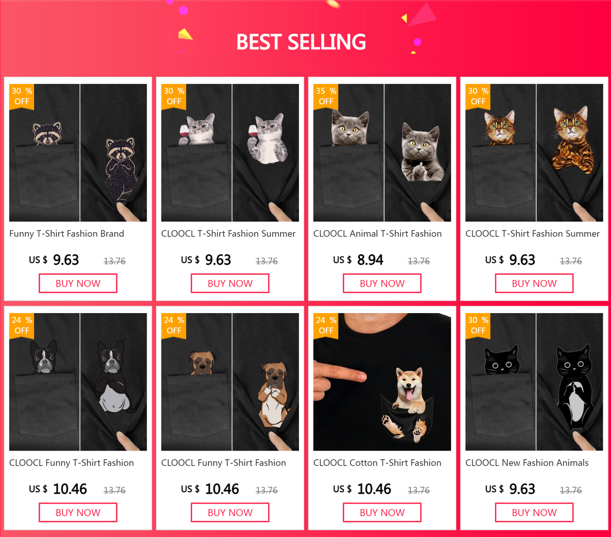 Cotton T-Shirt Fashion Brand Summer Pocket Bull Terrier Printed T-shirt Men Women Casual T-Shirts Hip Hop Tops Funny Cotton Tees